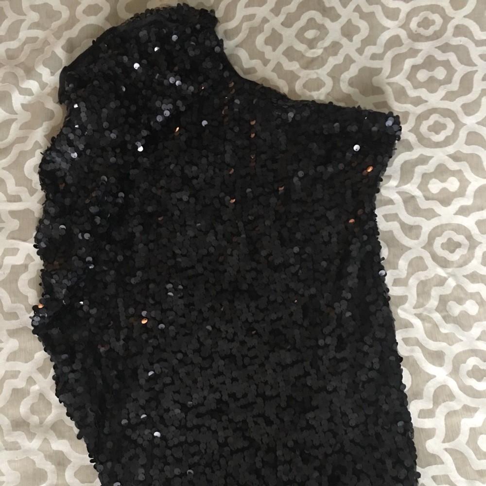 Black Sequin mini dress